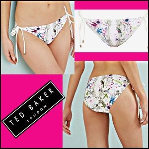 NWT TED BAKER PASSION FLOWER BIKINI BOTTOMS Sz 6